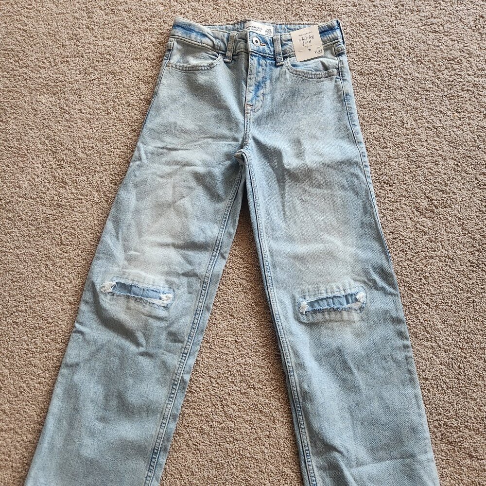 Abercrombie kids wide leg jeans